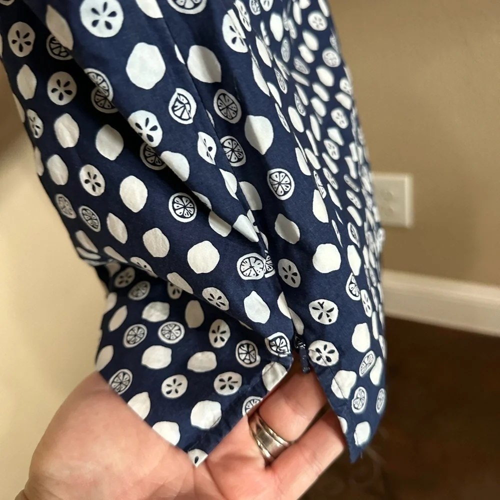 LILLY PULITZER Lemon Slice Tie Neck Top, EUC! - Picture 5 of 8